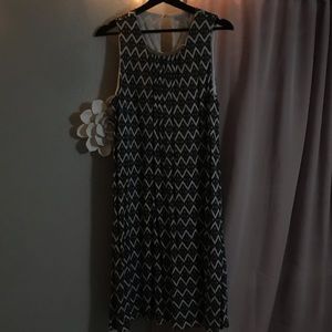 Black/White Patterned Dress